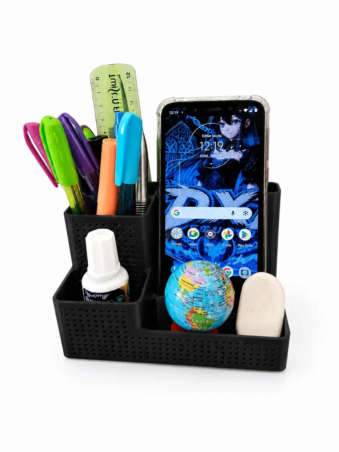 Organizador de Escritório com Porta-Celular