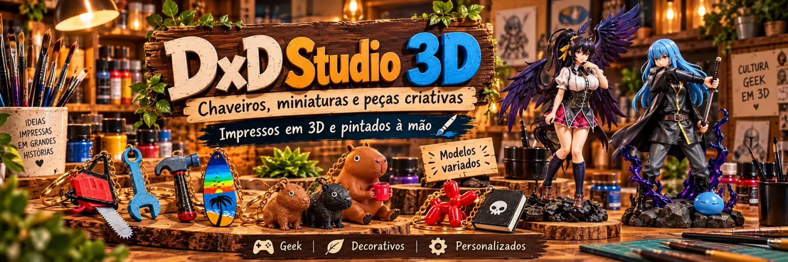 DxD Studio 3D — impressão 3D, colecionáveis e personalizados